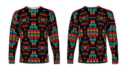 Powwow Store gb nat00046 02 black pattern native long sleeve