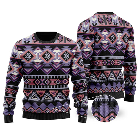 Powwow StoreGBNAT00593 Ethnic Pattern Sweater