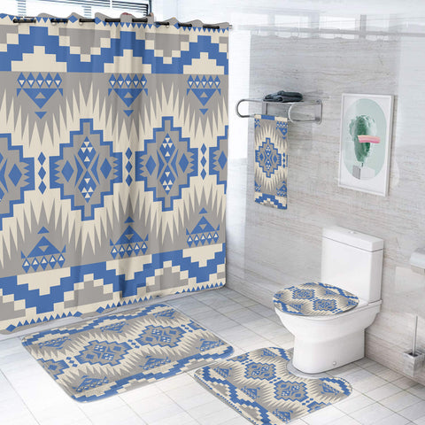 Powwow StoreGBNAT00749 Pattern Native American Bathroom Set