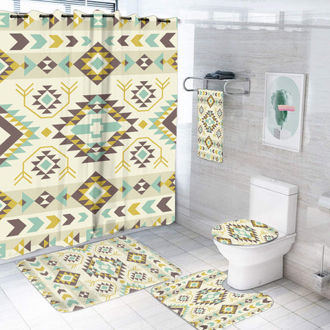 Powwow StoreBS00031 Pattern Native American Bathroom Set