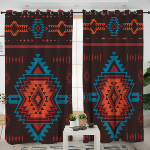 Powwow Store gb nat00603 navajo seamless pattern living room curtain