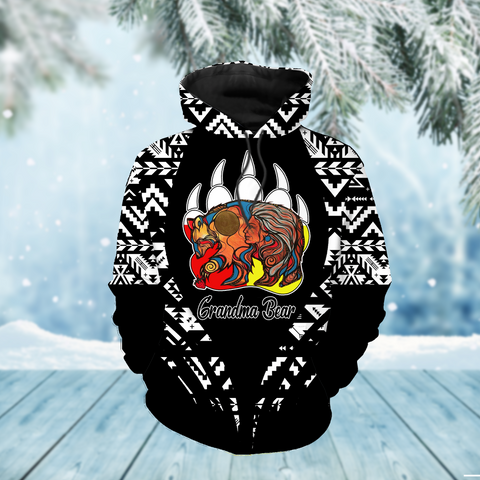 Powwow StoreCOMB0002 Native American Pride 3D Hoodie