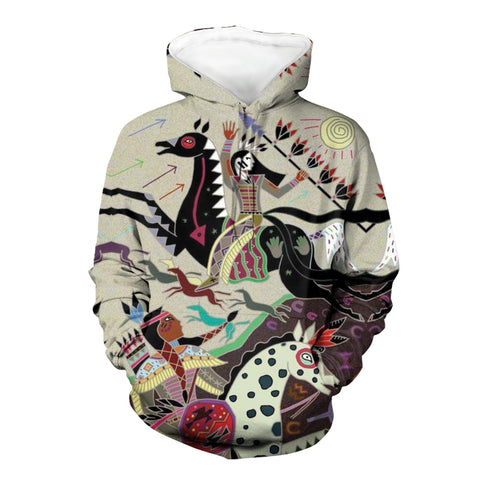 Powwow Store gb nat00449 warrior native 3d hoodie