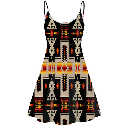 Powwow Store gb nat00062 01 black tribe design native american strings dress