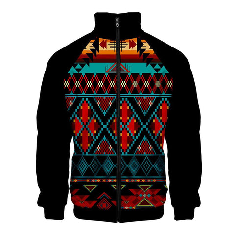 Powwow Store black tribe pattern native american jacket
