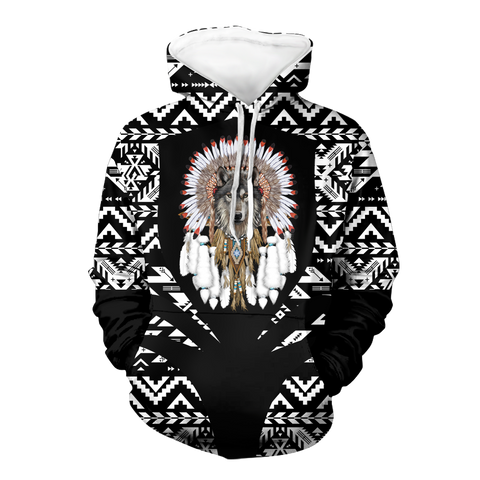 Powwow StoreHD000317 Pattern Native Pride 3D Hoodie