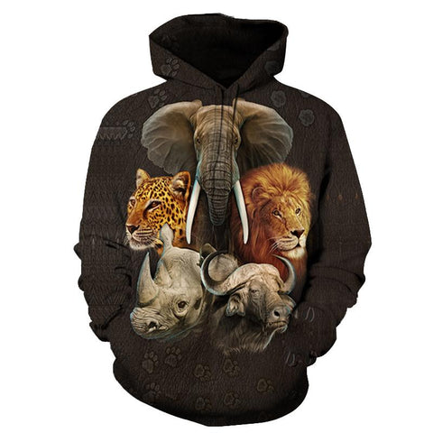 Animal Native American All Over Hoodie no link - Powwow Store