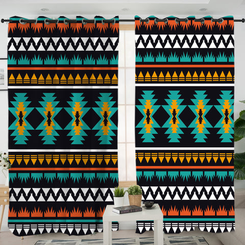 Powwow Store gb nat00605 geometric ethnic pattern living room curtain