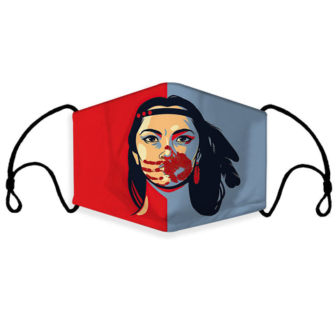 Powwow Store gb nat00536 native girl 3d mask with 1 filter