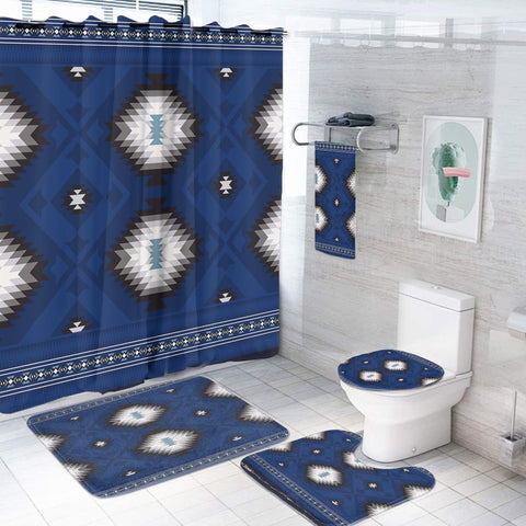 Powwow StoreGBNAT00751 Pattern Native American Bathroom Set