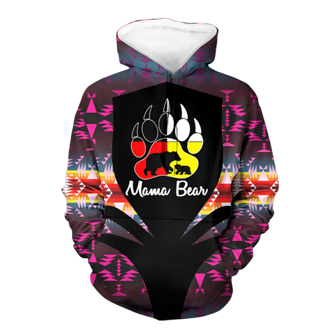 Powwow StoreHD000309 Pattern Native Pride 3D Hoodie