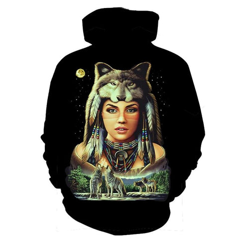 Women Native American All Over Hoodie no link - Powwow Store