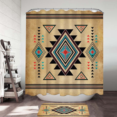 Southwest Symbol Native American Shower Curtain - Powwow Store