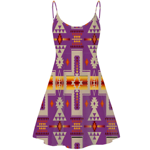 Powwow Store gb nat00062 07 light purple tribe design native american strings dress