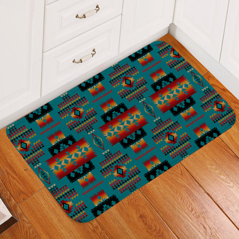 Powwow Store gb nat00046 14 tribes pattern doormat