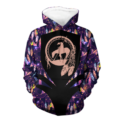 Powwow StoreHD000332 Pattern Native Pride 3D Hoodie
