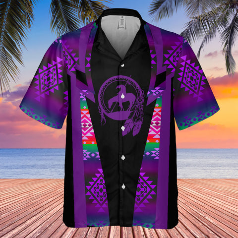 Powwow StoreGBHW000159 Pattern Native Hawaiian Shirt 3D