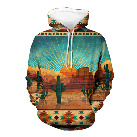 Powwow StoreHD000263 Pattern Native Pride 3D Hoodie