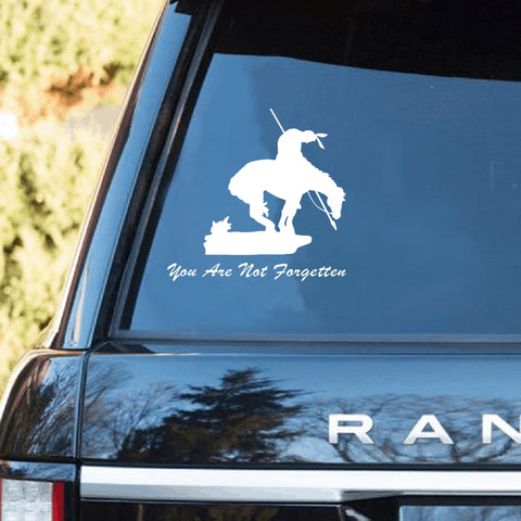 Powwow Store you are not forgetten decal car sticker