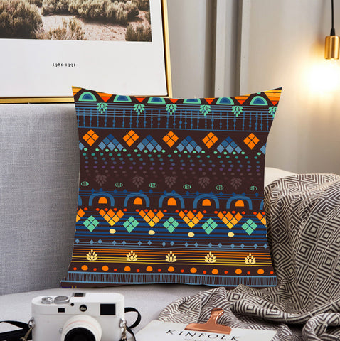 Powwow Store gb nat00582 bethno brown blue pillow cover