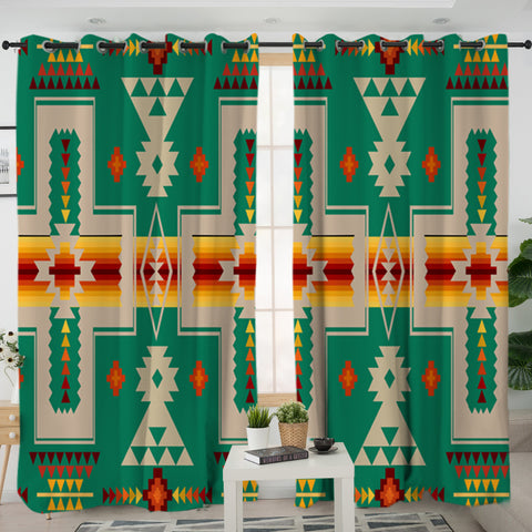 Powwow Store gb nat00062 08 green purple design native living room curtain