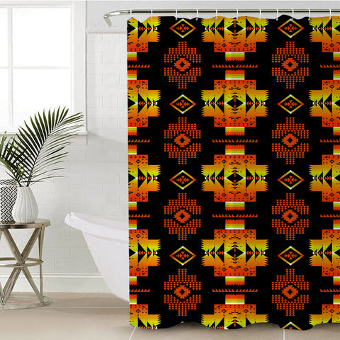 Powwow StoreGBNAT0072006 Native Pattern Shower Curtain