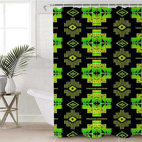 Powwow StoreGBNAT0072007 Native Pattern Shower Curtain