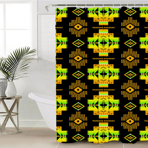 Powwow StoreGBNAT0072008 Native Pattern Shower Curtain