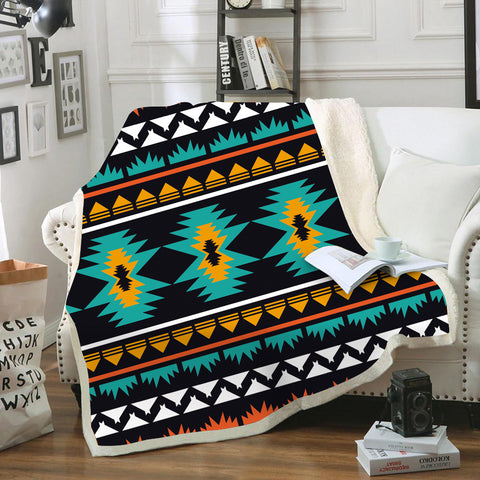Powwow Store gb nat00605 geometric ethnic pattern blanket