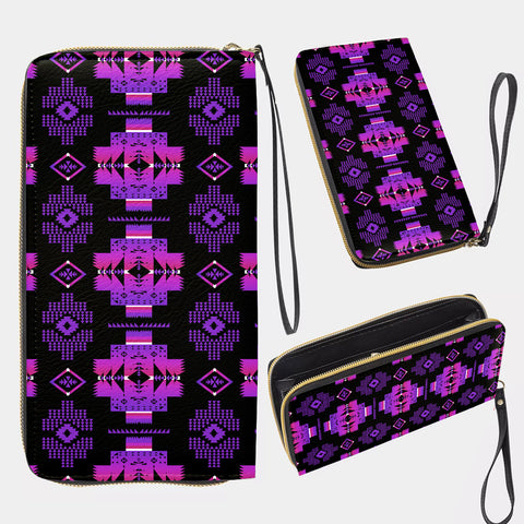 Powwow StoreGBNAT00720 Pattern Native Long Portable Wallet