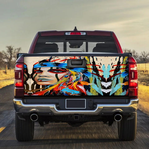 Powwow StoreGirl Native American Tailgate Sticker New