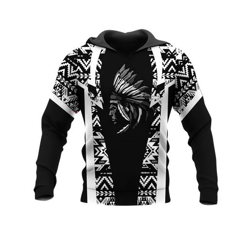 Powwow StoreHD000396 Pattern Native Pride 3D Hoodie