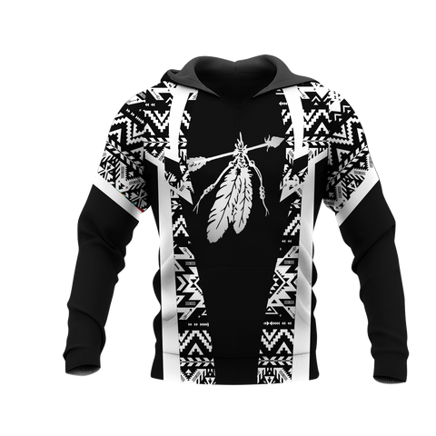 Powwow StoreHD000397 Pattern Native Pride 3D Hoodie