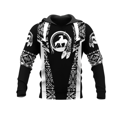 Powwow StoreHD000402 Pattern Native Pride 3D Hoodie