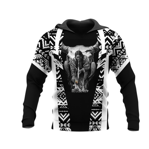 Powwow StoreHD000393 Pattern Native Pride 3D Hoodie