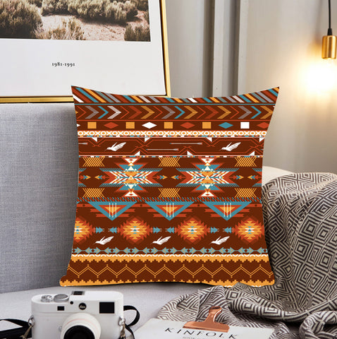 Powwow Store gb nat00580 pattern with birds pillow cover