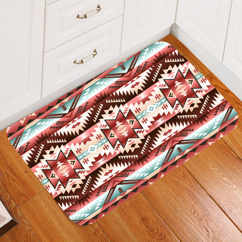 Powwow Store gb nat00540 red vector tribal native doormat