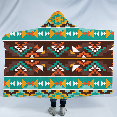 Powwow Store gb nat00579 seamless colorful hooded blanket