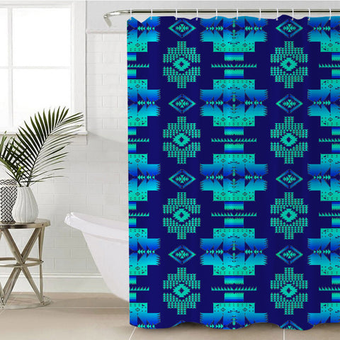 Powwow StoreGBNAT0072012 Native Pattern Shower Curtain