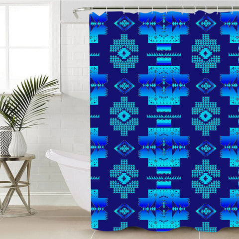Powwow StoreGBNAT0072013 Native Pattern Shower Curtain