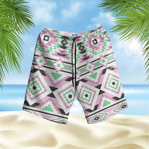 Powwow StoreGBHS00016 Pattern Native Hawaiian Shorts