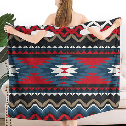 Powwow StoreGBNAT00529 Ornamental Pattern Women Wearable  BathRobe