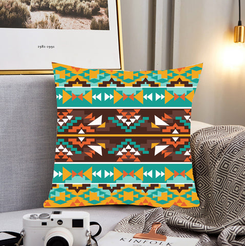 Powwow Store gb nat00579 seamless colorful pillow cover