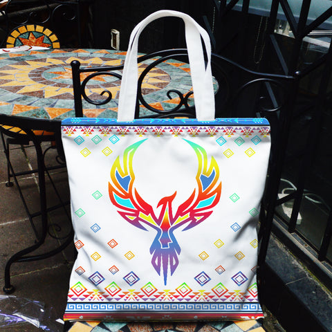Powwow Store gb nat00067 phoenix rising native american pocket canvas bag