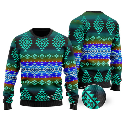 Powwow StoreGBNAT0068002 Pattern Native Tribals Sweater