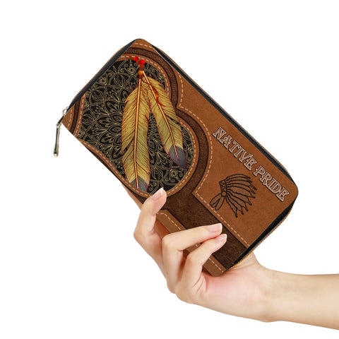 Powwow Store2ABHTD020007 Pattern Native Long Wallet