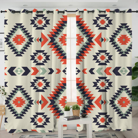 Powwow Store gb nat00389 pink geometric pattern living room curtain
