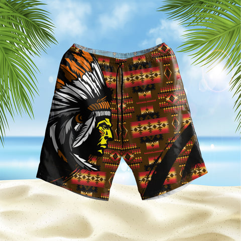 Powwow StoreGBHS00047 Pattern Native Hawaiian Shorts