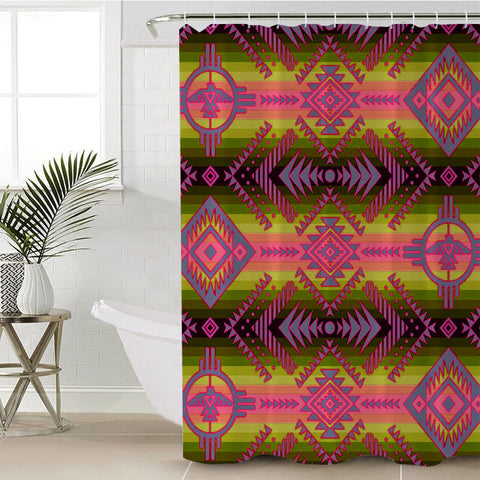 Powwow StoreSCT0007 Native Pattern Shower Curtain