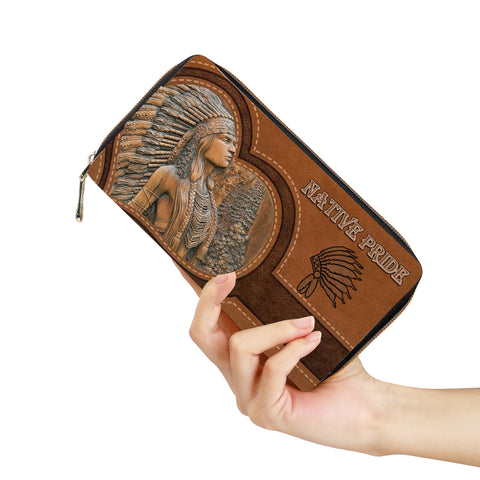 Powwow Store2ABHTD020006 Pattern Native Long Wallet